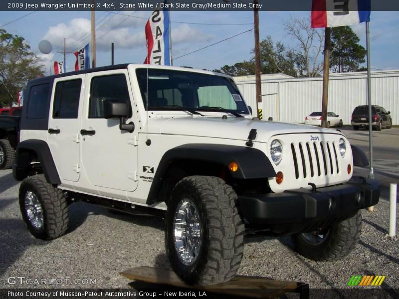 Stone White / Dark Slate Gray/Medium Slate Gray 2009 Jeep Wrangler Unlimited X 4x4