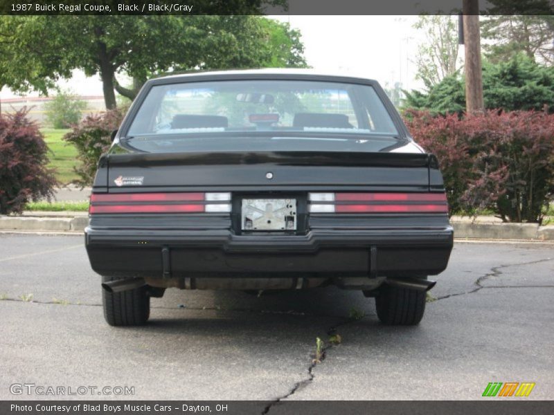 Black / Black/Gray 1987 Buick Regal Coupe