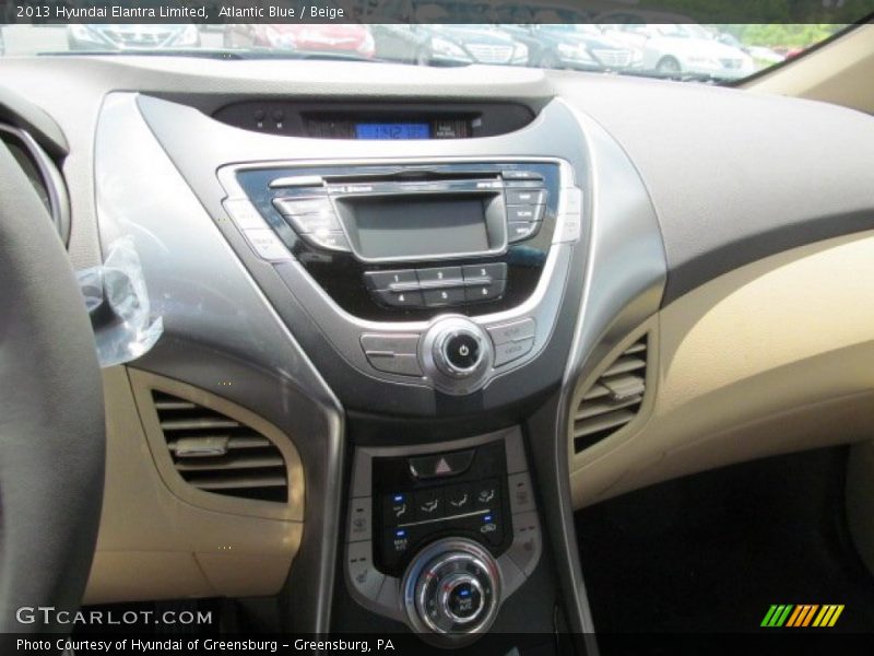 Controls of 2013 Elantra Limited