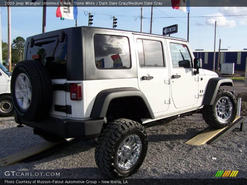 Stone White / Dark Slate Gray/Medium Slate Gray 2009 Jeep Wrangler Unlimited X 4x4