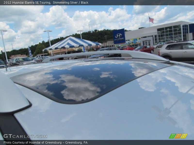 Shimmering Silver / Black 2012 Hyundai Elantra SE Touring