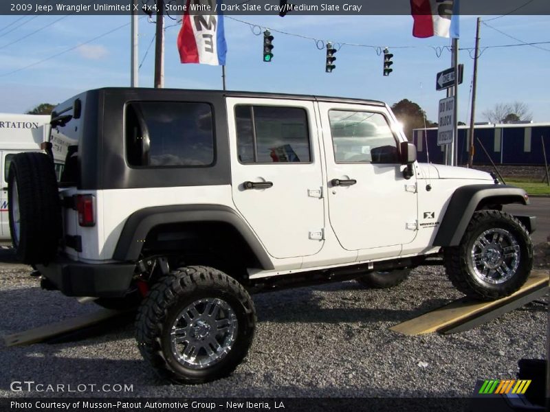 Stone White / Dark Slate Gray/Medium Slate Gray 2009 Jeep Wrangler Unlimited X 4x4