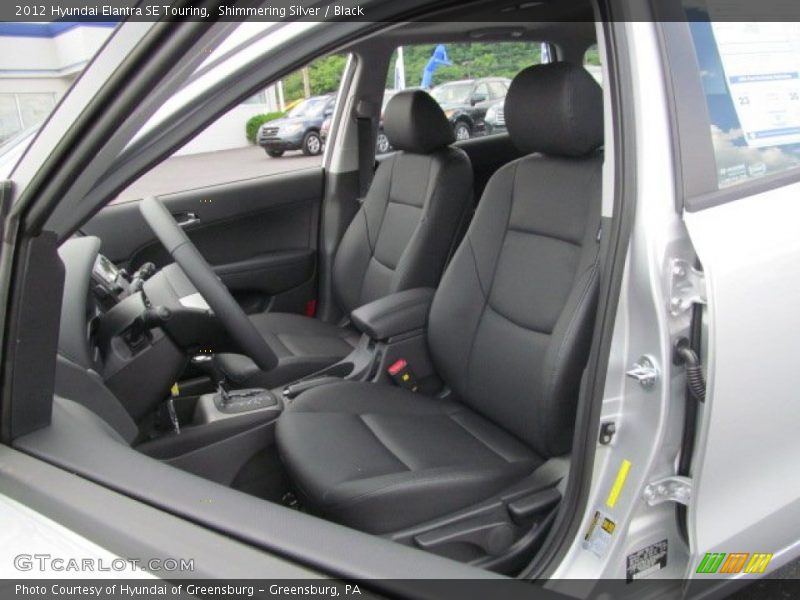 Shimmering Silver / Black 2012 Hyundai Elantra SE Touring