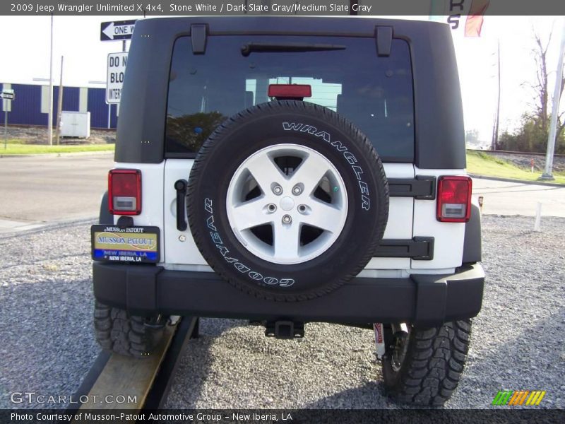 Stone White / Dark Slate Gray/Medium Slate Gray 2009 Jeep Wrangler Unlimited X 4x4