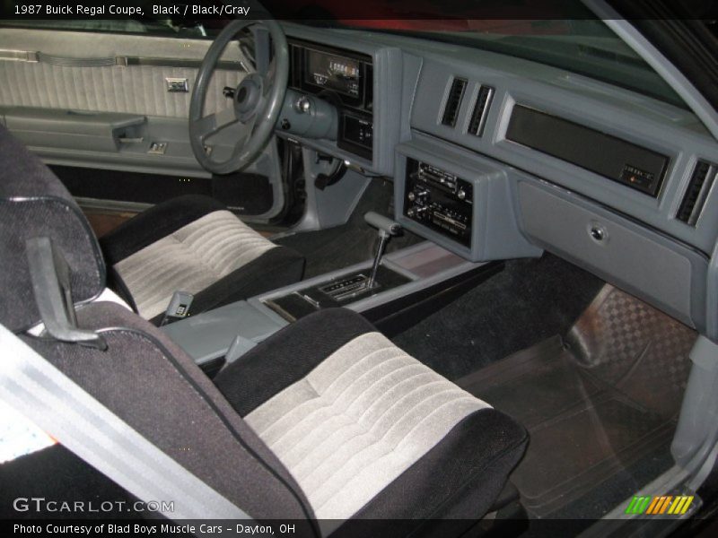  1987 Regal Coupe Black/Gray Interior