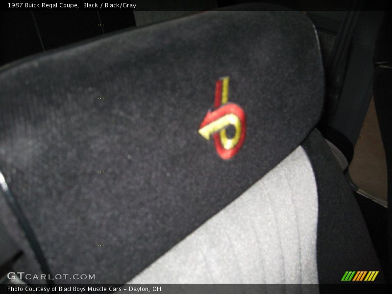Black / Black/Gray 1987 Buick Regal Coupe
