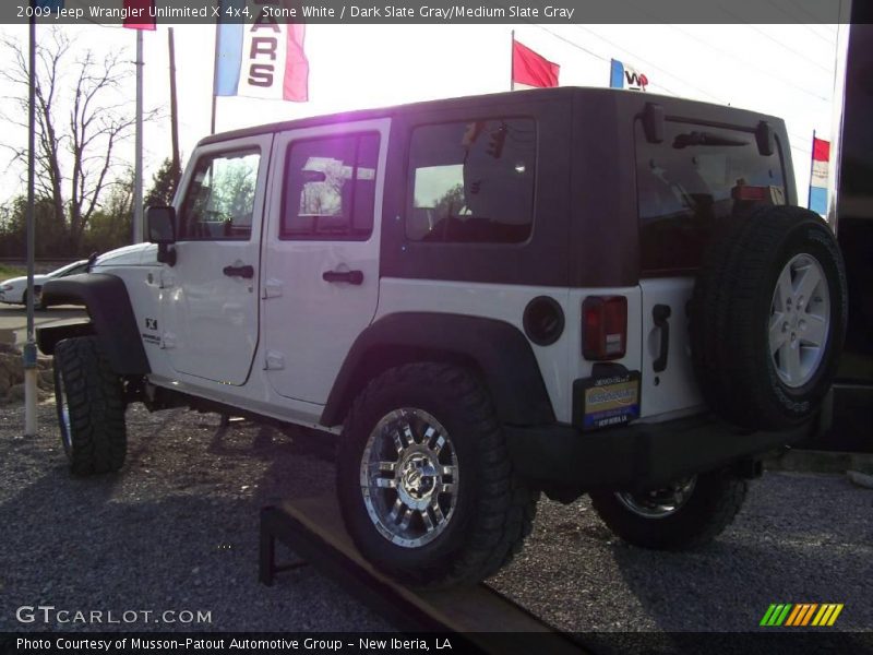 Stone White / Dark Slate Gray/Medium Slate Gray 2009 Jeep Wrangler Unlimited X 4x4