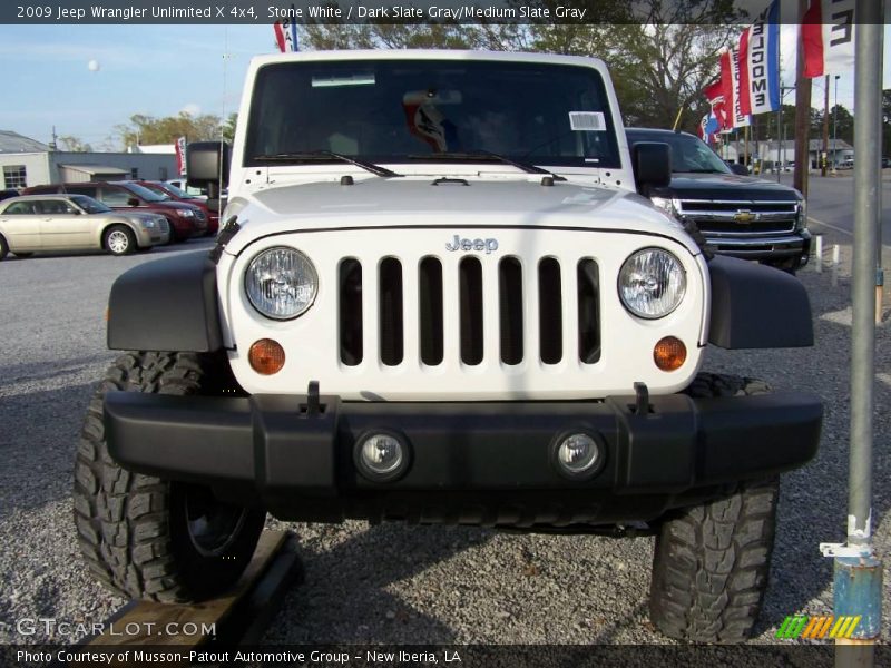 Stone White / Dark Slate Gray/Medium Slate Gray 2009 Jeep Wrangler Unlimited X 4x4