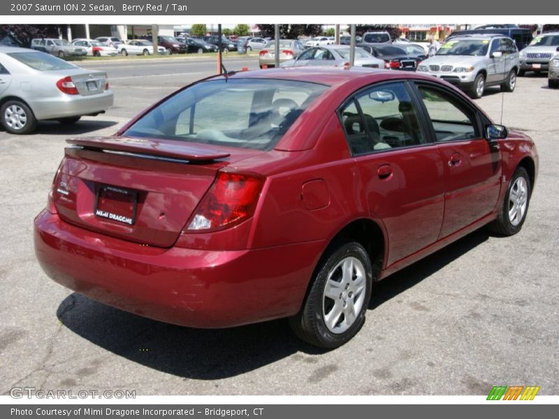 Berry Red / Tan 2007 Saturn ION 2 Sedan