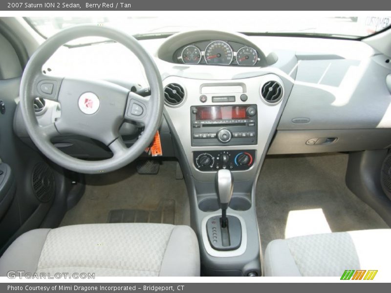 Berry Red / Tan 2007 Saturn ION 2 Sedan