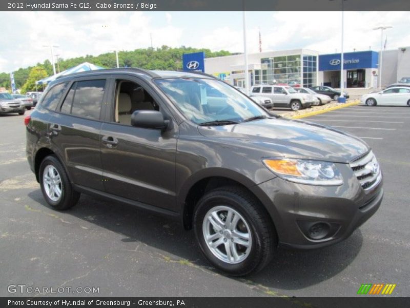 Cabo Bronze / Beige 2012 Hyundai Santa Fe GLS