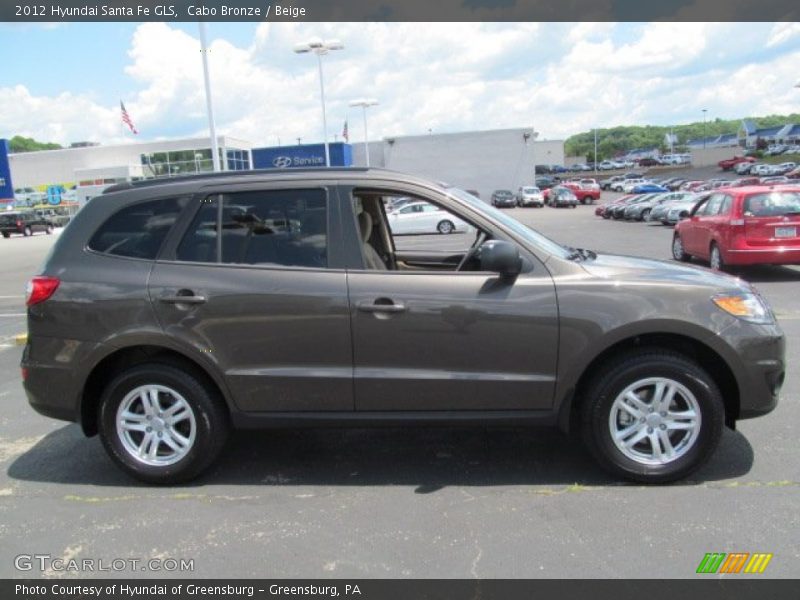 Cabo Bronze / Beige 2012 Hyundai Santa Fe GLS