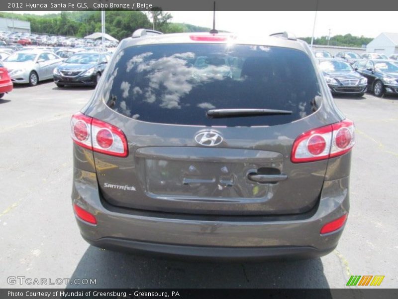 Cabo Bronze / Beige 2012 Hyundai Santa Fe GLS