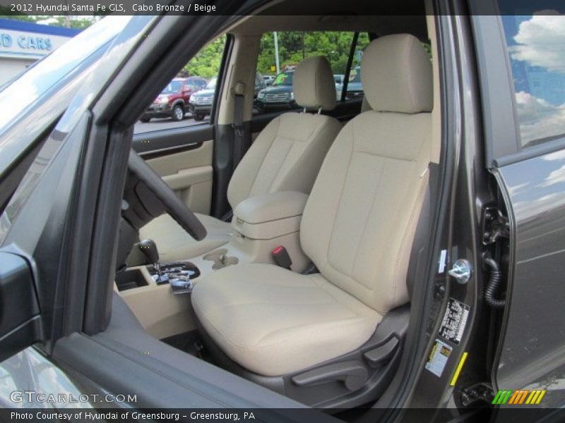 Cabo Bronze / Beige 2012 Hyundai Santa Fe GLS