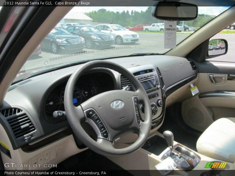 Cabo Bronze / Beige 2012 Hyundai Santa Fe GLS