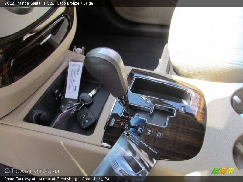Cabo Bronze / Beige 2012 Hyundai Santa Fe GLS