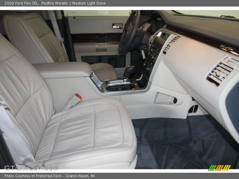 Redfire Metallic / Medium Light Stone 2009 Ford Flex SEL