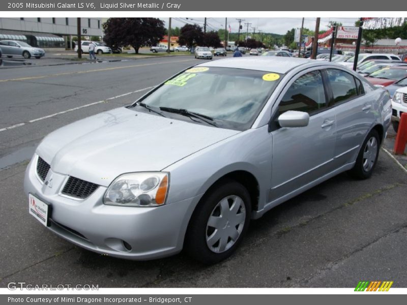 Liquid Silver Metallic / Gray 2005 Mitsubishi Galant LS V6