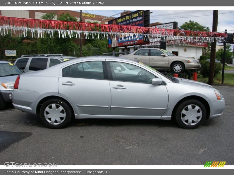 Liquid Silver Metallic / Gray 2005 Mitsubishi Galant LS V6