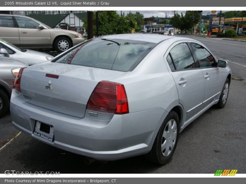 Liquid Silver Metallic / Gray 2005 Mitsubishi Galant LS V6