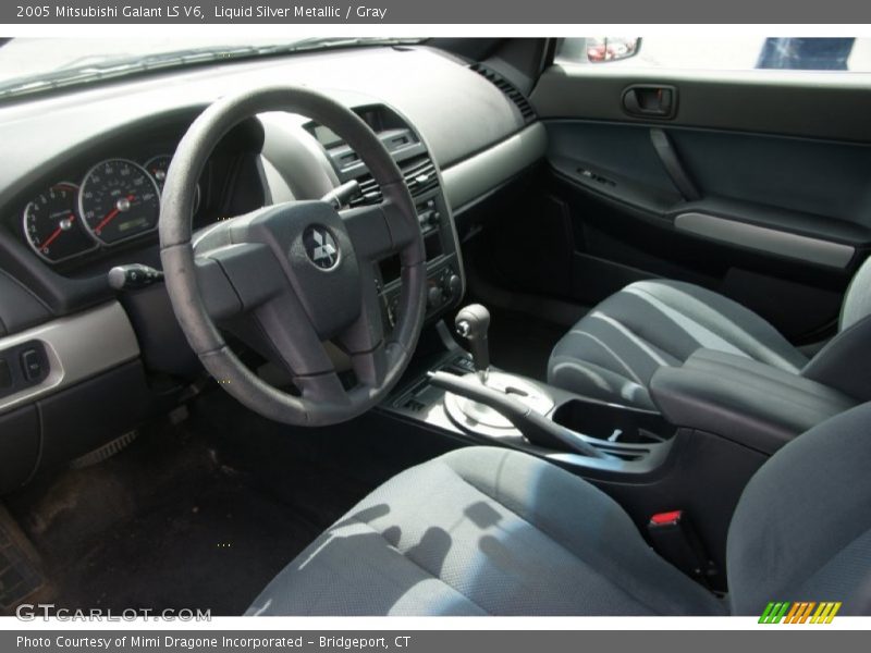 Liquid Silver Metallic / Gray 2005 Mitsubishi Galant LS V6