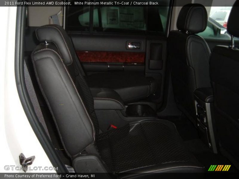 White Platinum Metallic Tri-Coat / Charcoal Black 2011 Ford Flex Limited AWD EcoBoost