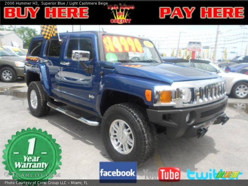 Superior Blue / Light Cashmere Beige 2006 Hummer H3