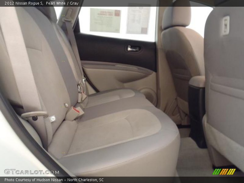 Pearl White / Gray 2012 Nissan Rogue S