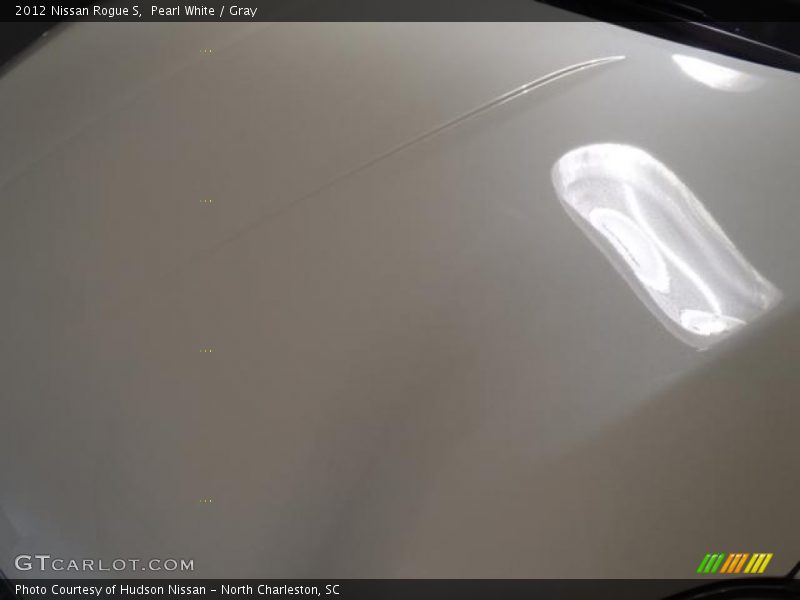 Pearl White / Gray 2012 Nissan Rogue S