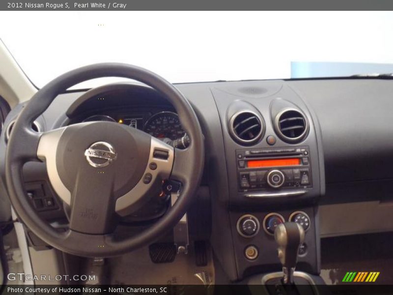 Pearl White / Gray 2012 Nissan Rogue S