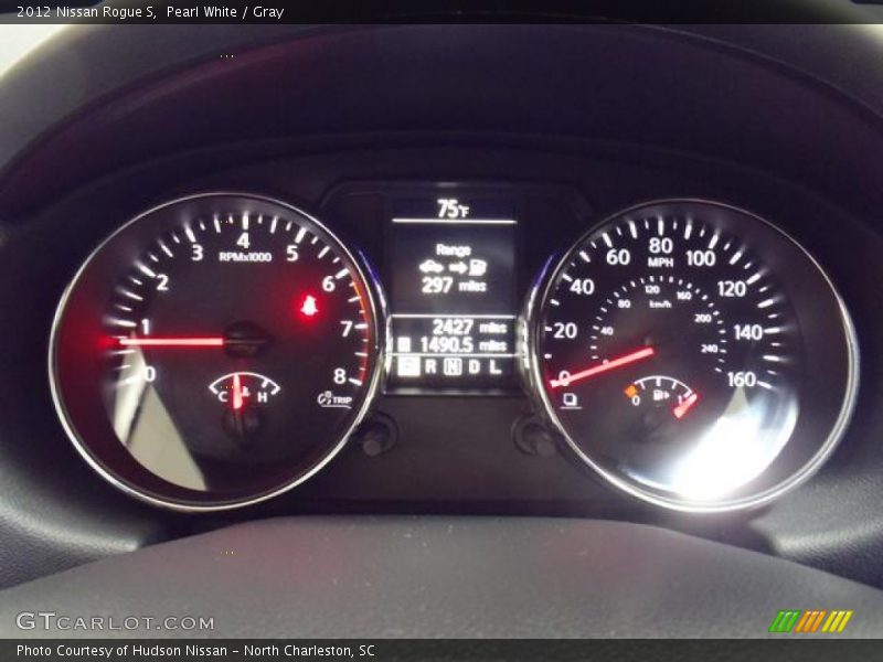 Pearl White / Gray 2012 Nissan Rogue S