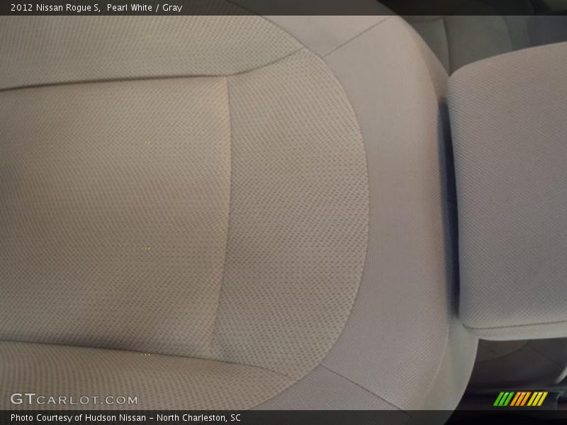Pearl White / Gray 2012 Nissan Rogue S