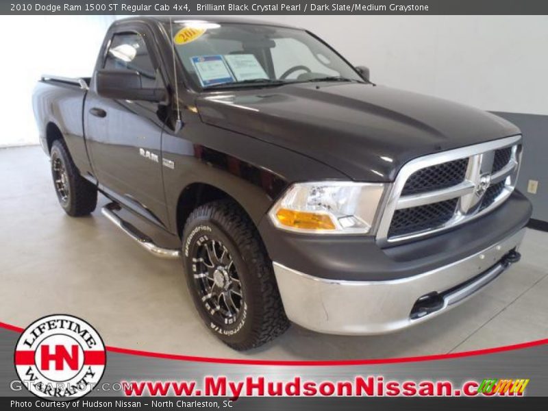 Brilliant Black Crystal Pearl / Dark Slate/Medium Graystone 2010 Dodge Ram 1500 ST Regular Cab 4x4