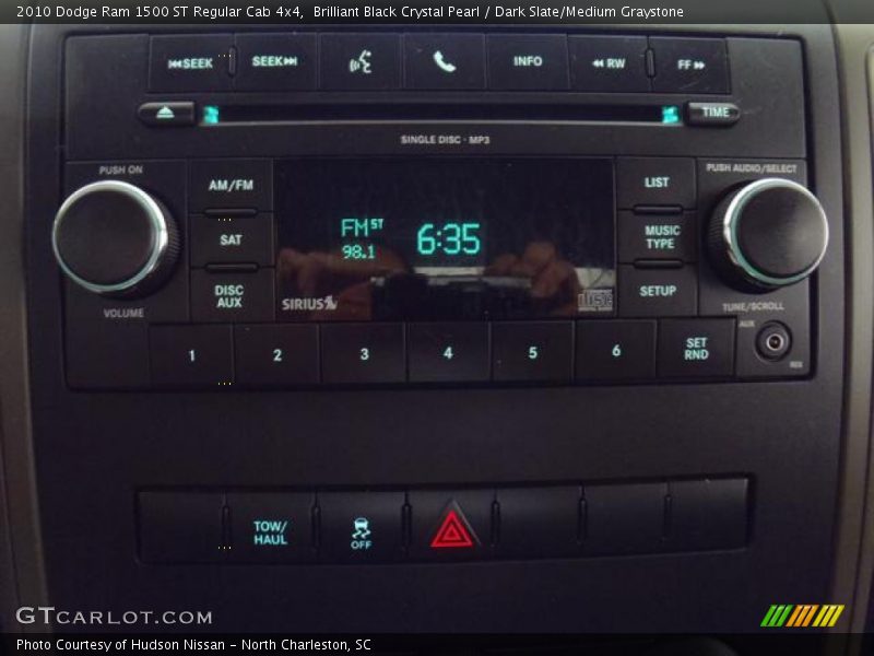 Brilliant Black Crystal Pearl / Dark Slate/Medium Graystone 2010 Dodge Ram 1500 ST Regular Cab 4x4