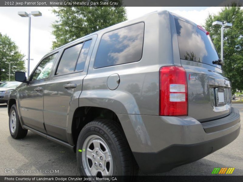 Mineral Gray Metallic / Dark Slate Gray 2012 Jeep Patriot Sport