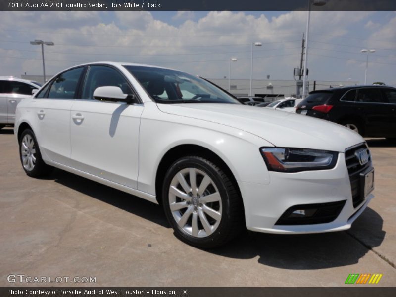Ibis White / Black 2013 Audi A4 2.0T quattro Sedan