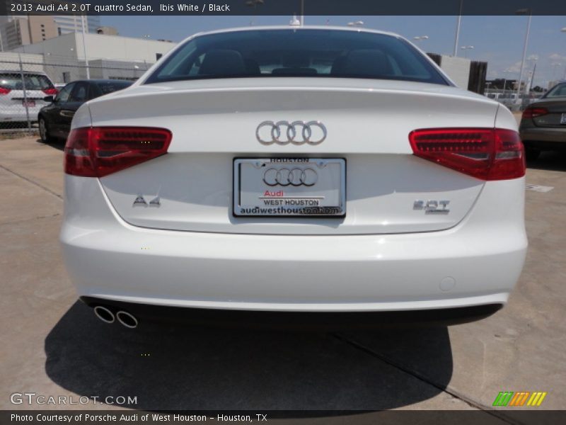 Ibis White / Black 2013 Audi A4 2.0T quattro Sedan