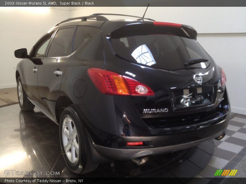 Super Black / Black 2009 Nissan Murano SL AWD