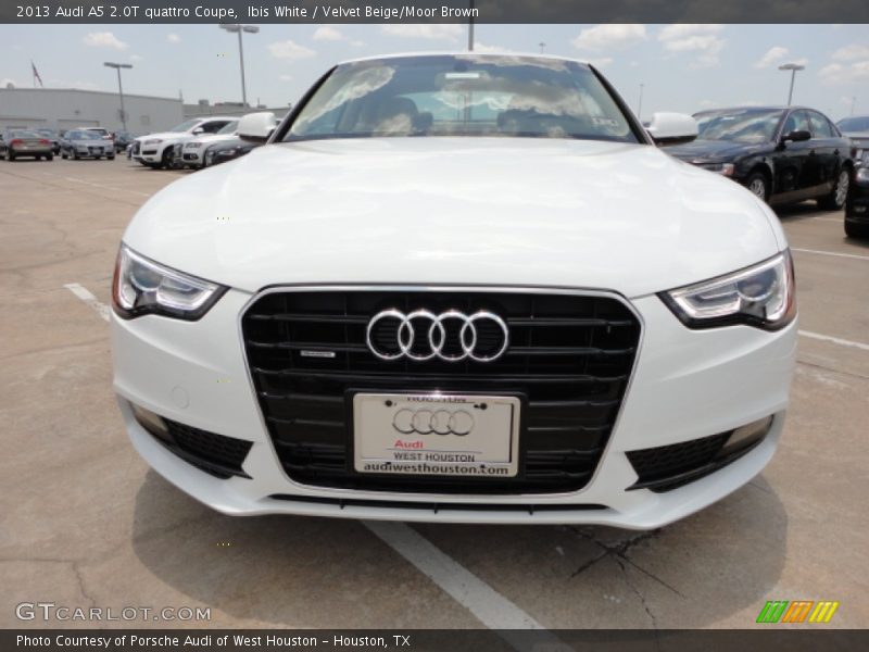Ibis White / Velvet Beige/Moor Brown 2013 Audi A5 2.0T quattro Coupe