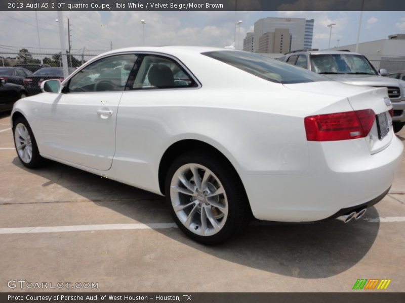 Ibis White / Velvet Beige/Moor Brown 2013 Audi A5 2.0T quattro Coupe
