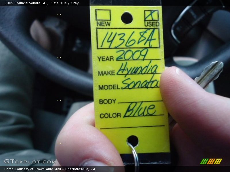 Slate Blue / Gray 2009 Hyundai Sonata GLS