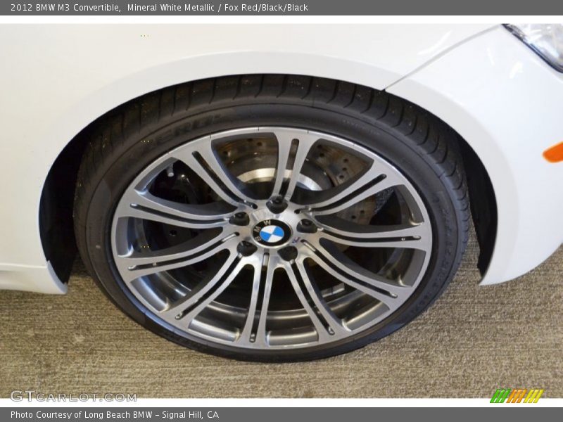Mineral White Metallic / Fox Red/Black/Black 2012 BMW M3 Convertible