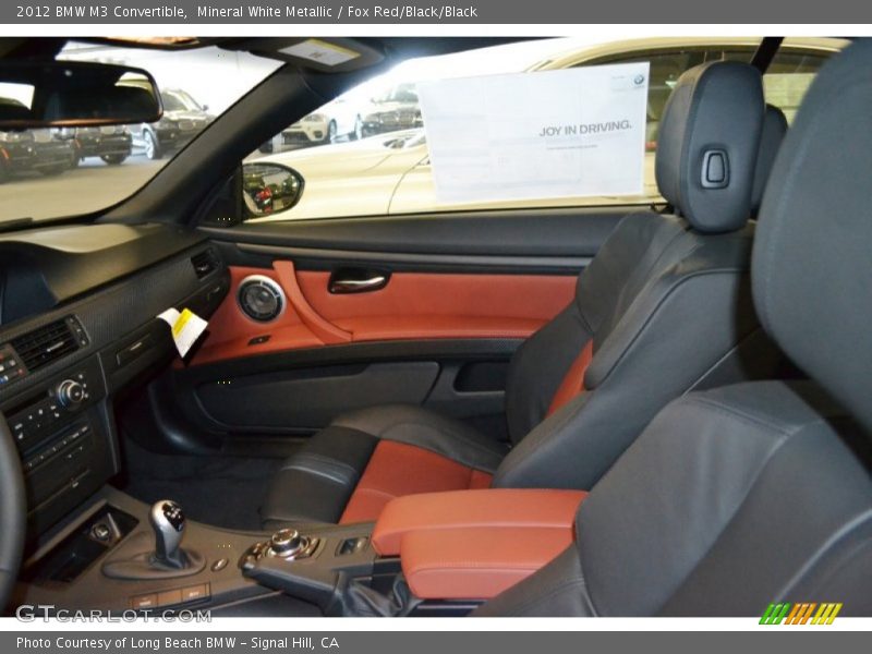  2012 M3 Convertible Fox Red/Black/Black Interior
