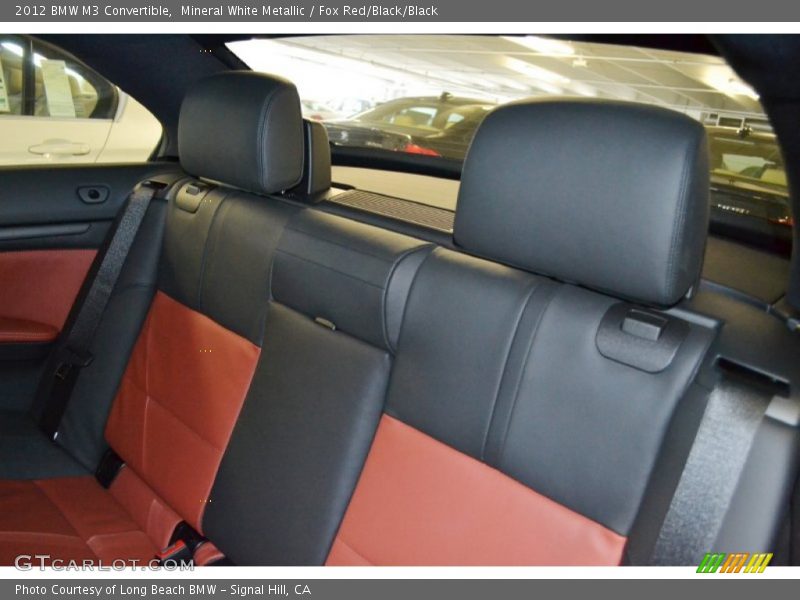 Mineral White Metallic / Fox Red/Black/Black 2012 BMW M3 Convertible