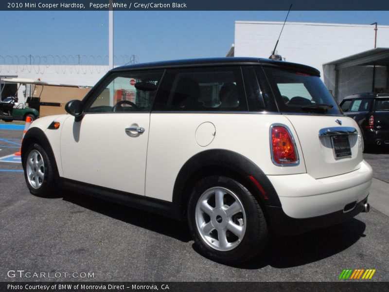 Pepper White / Grey/Carbon Black 2010 Mini Cooper Hardtop
