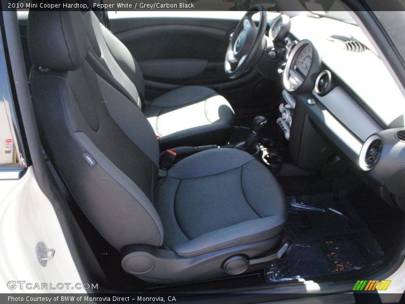 Pepper White / Grey/Carbon Black 2010 Mini Cooper Hardtop