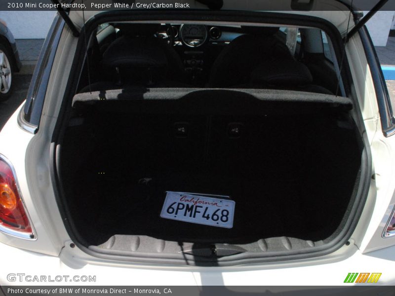 Pepper White / Grey/Carbon Black 2010 Mini Cooper Hardtop