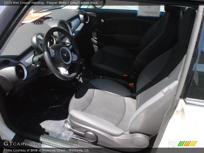 Pepper White / Grey/Carbon Black 2010 Mini Cooper Hardtop