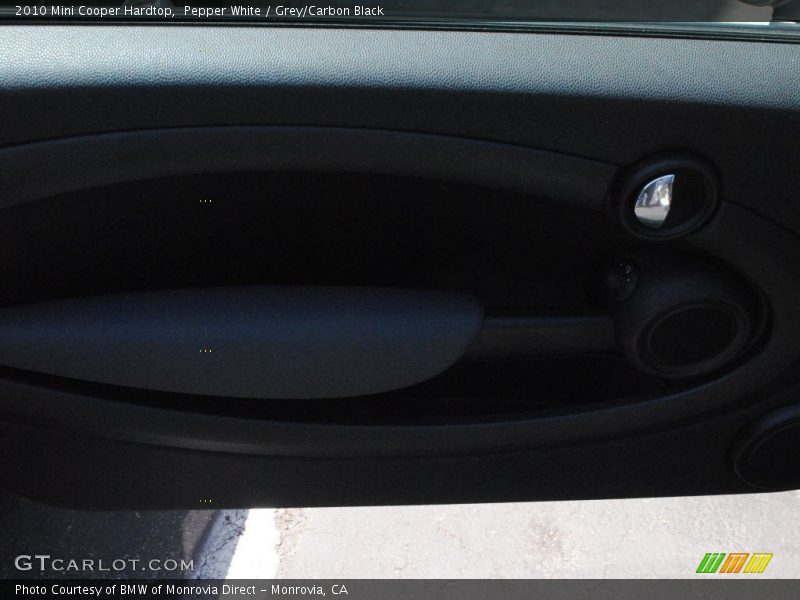 Pepper White / Grey/Carbon Black 2010 Mini Cooper Hardtop