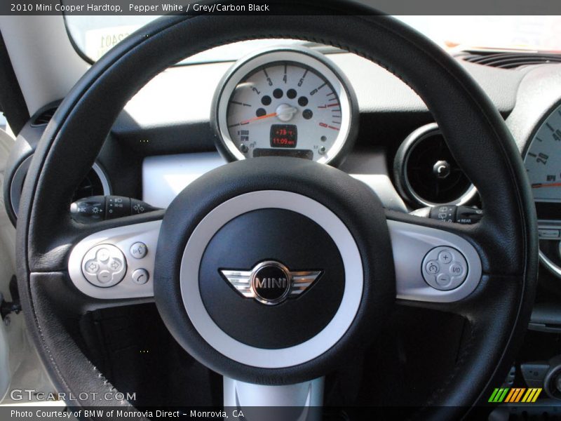 Pepper White / Grey/Carbon Black 2010 Mini Cooper Hardtop